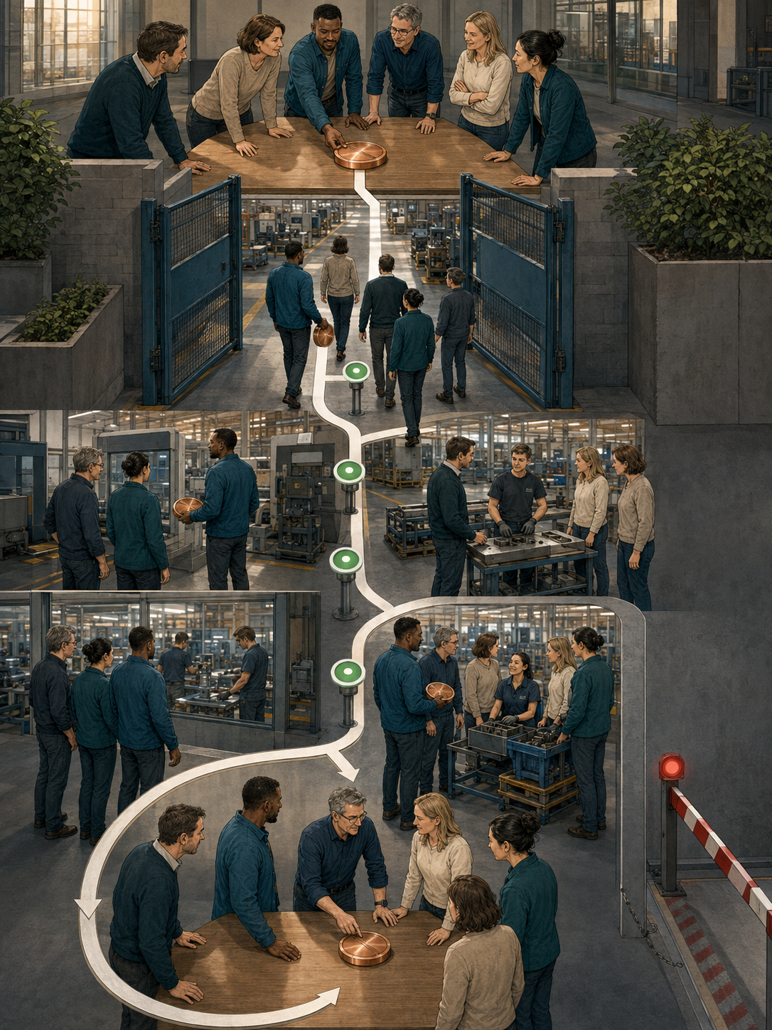 Reorganisation nach Fusion